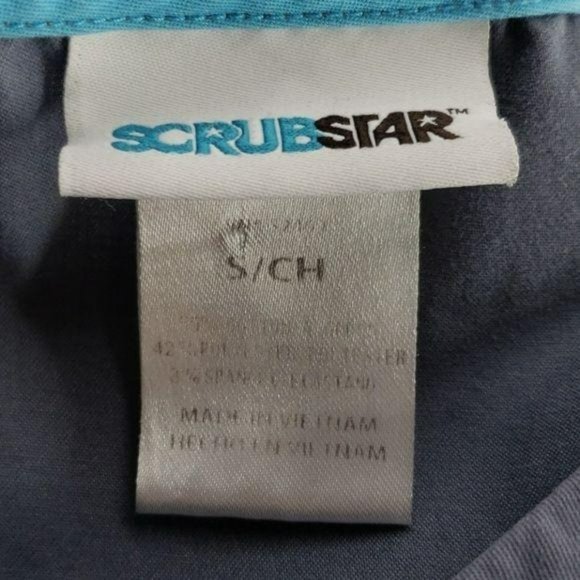 Scrub Star Women's Short Sleeve Grey‎ Scrub Medical Top Shirt Small - Picture 5 of 5